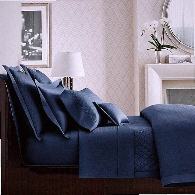 $630 NEW Ralph Lauren 2 PC BEDFORD QUILTED Coverlet Flat Sheet Navy QUEEN
