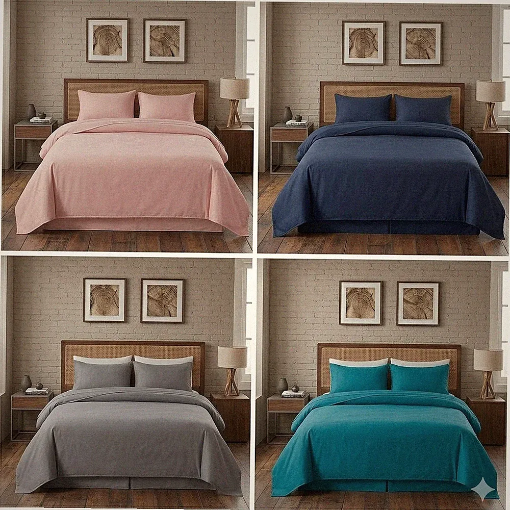 King Size Top Flat Sheet – Ultra Soft, Cooling, Breathable & Easy Care Bedding